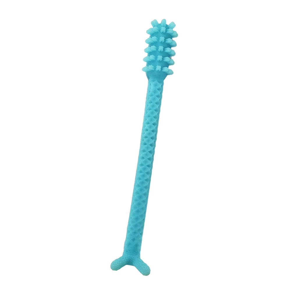 Denture Dart V4 hard plastic denture brush with textured grip