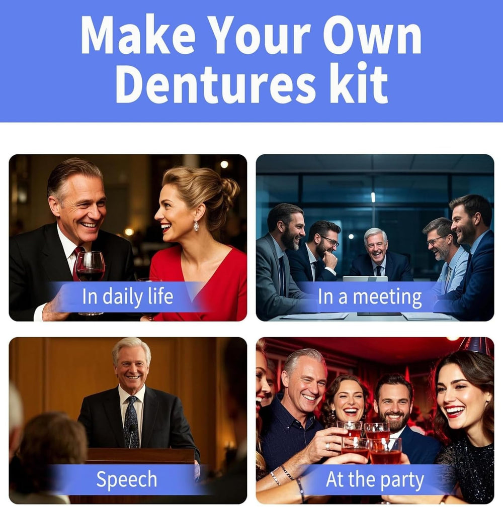 Durable dentures showing a natural, color-stable finish