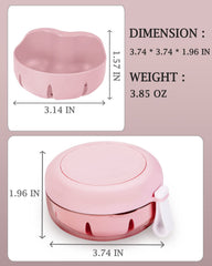 Close-up of materials: PP/PS and silicone seal