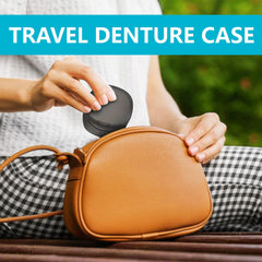 Compact and durable denture cup dimensions 3.45 x 3.3 x 2.5 inches
