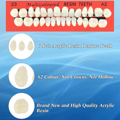 Finished temporary dentures ready for fitting and polishing