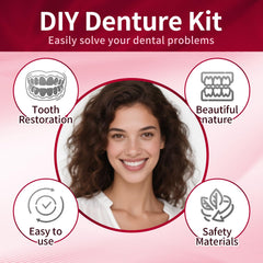 Premium resin material used for dentures in kit