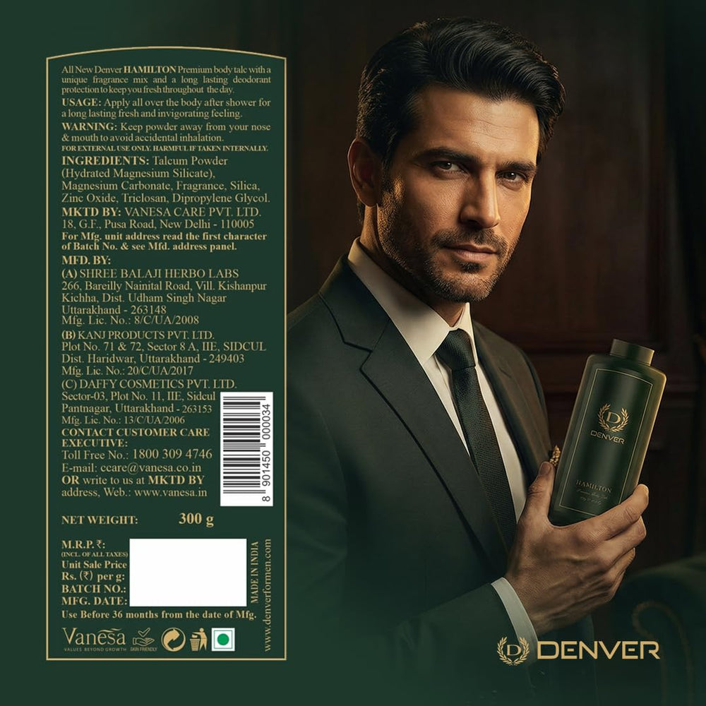 Denver Hamilton mens grooming collection highlighting premium quality