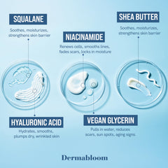 Radiant Dermabloom skin tone after use with subtle firmness