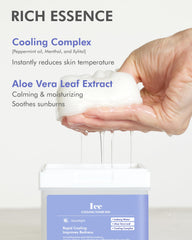 DERMAL Ice Cooling Toner Pad travel kit ready for outdoor refreshment.