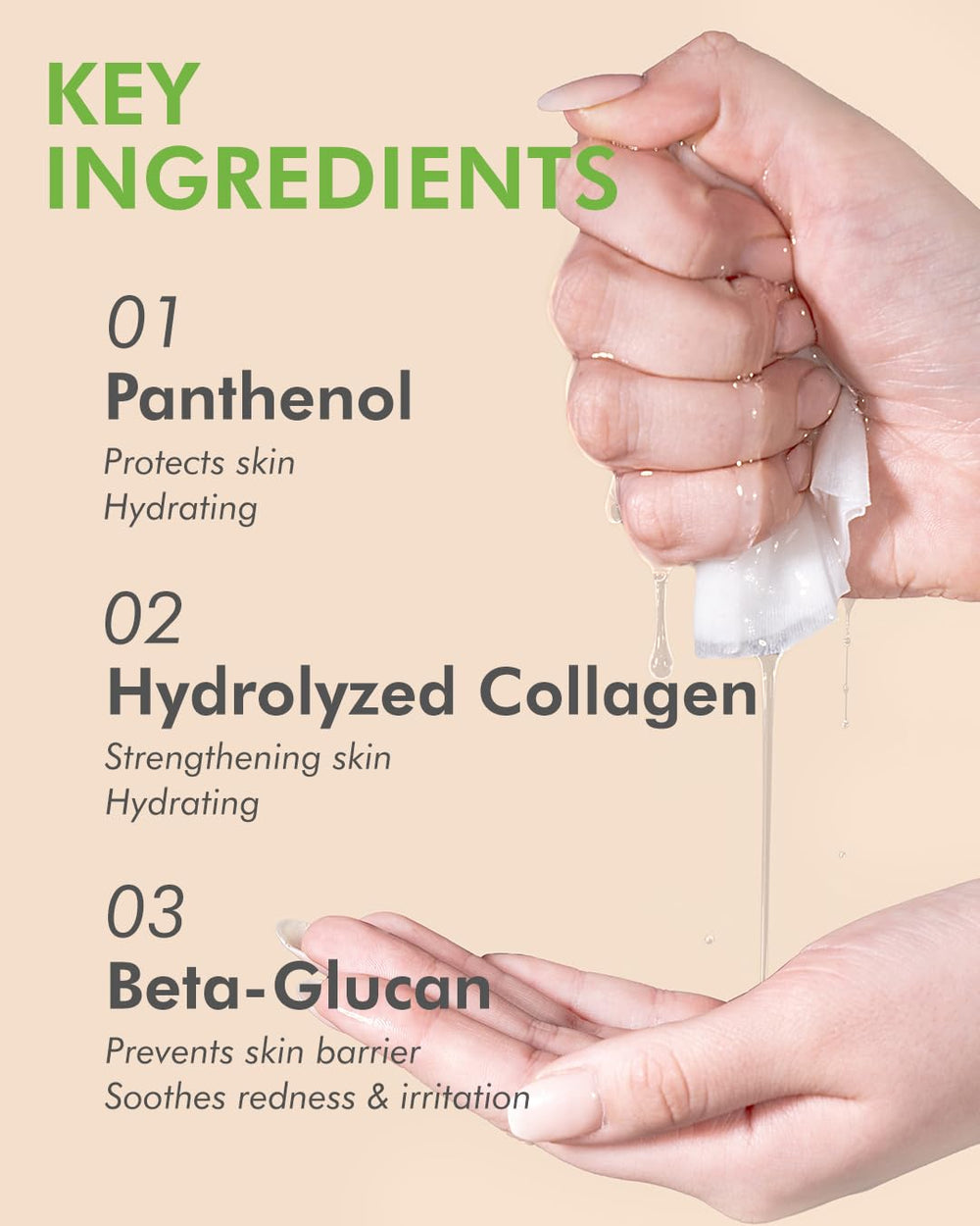 DERMAL vitamin-e-rich mask supports daily nourishment and gentle care for the skin.