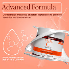 Dermapeutics Vitamin C cream swirl demonstrates easy, even application.