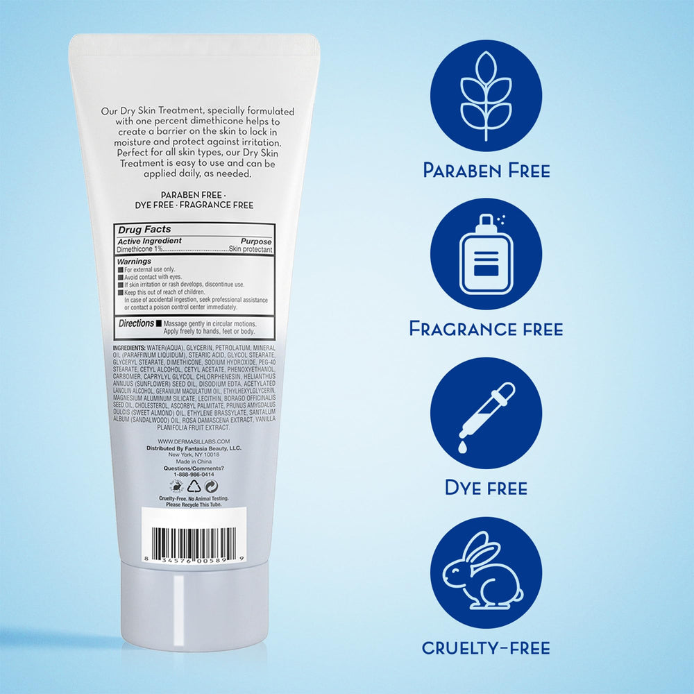 Dermasil 3-pack label close-up showing dye-free formula for sensitive skin