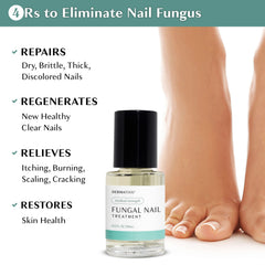 DERMATOOL extra-strength toenail fungus treatment brush enables precise, mess-free application.