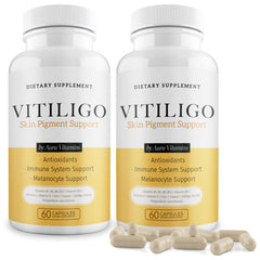 Dermawonder Vitiligo Capsules bottle with 60 count label