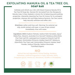 Tea tree oil and natural ingredients illustration