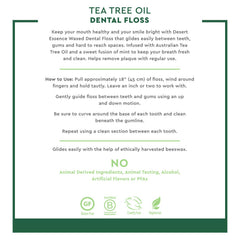 Tea Tree Oil and Mint ingredients on label