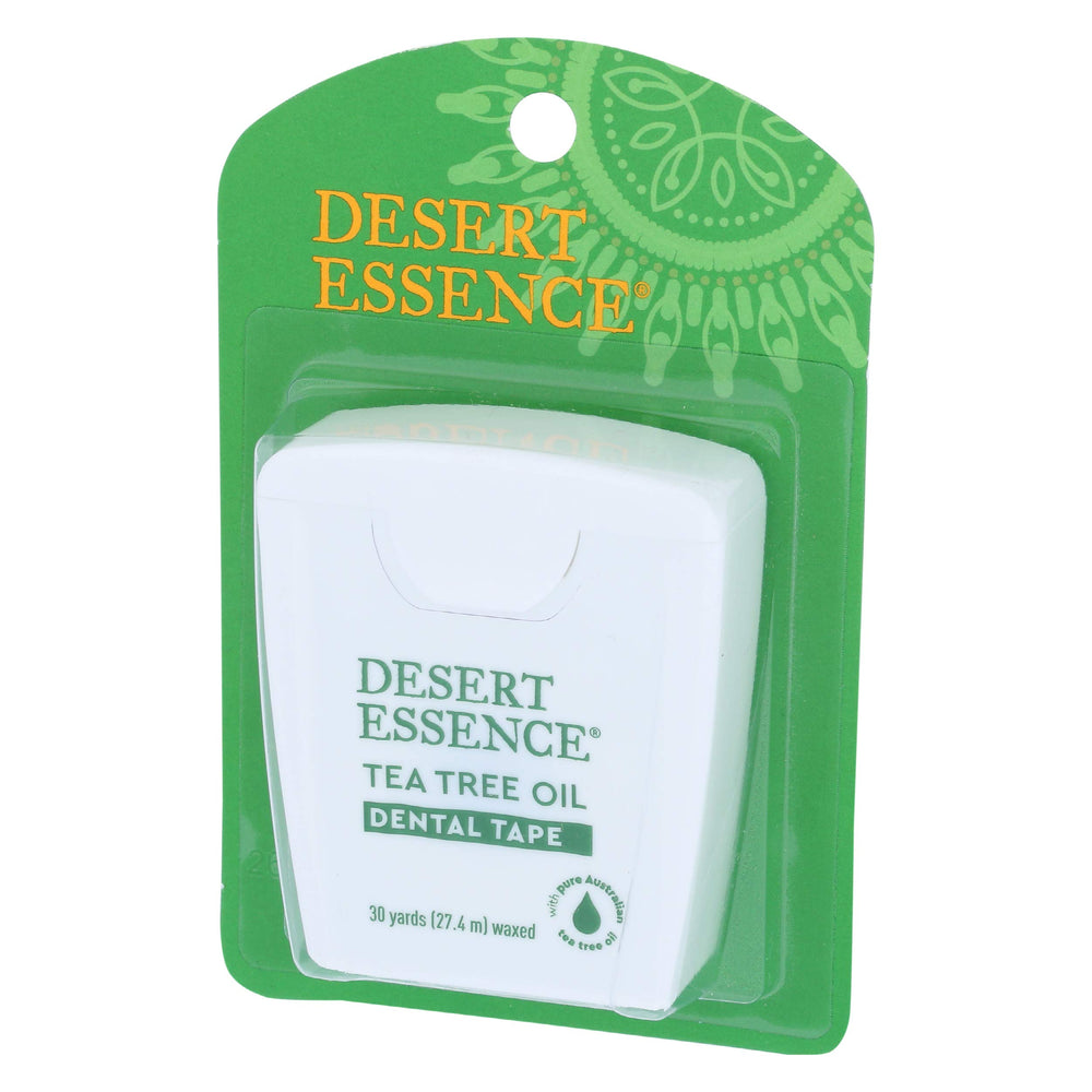 Close-up texture of Desert Essence Tea Tree Dental Tape