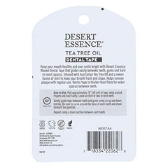 Using Desert Essence Tea Tree Dental Tape for teeth cleaning