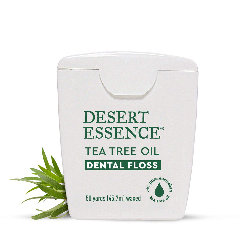 Floss with natural beeswax coating for Desert Essence Tea Tree Oil Dental Floss