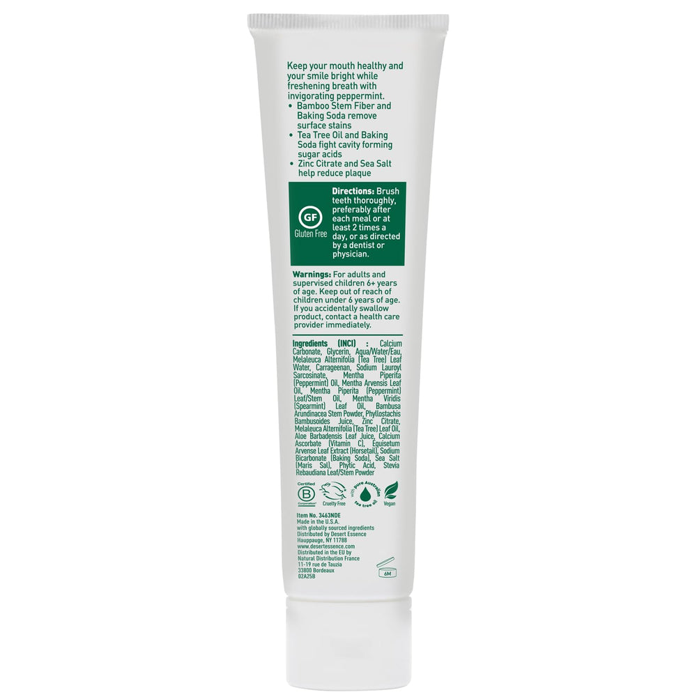 Toothpaste with bamboo stem fiber for whitening effects
