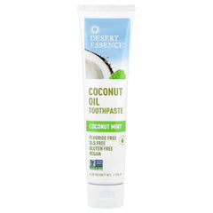 Desert Essence Tea Tree Oil Toothpaste Coconut Mint 6.25 oz tube