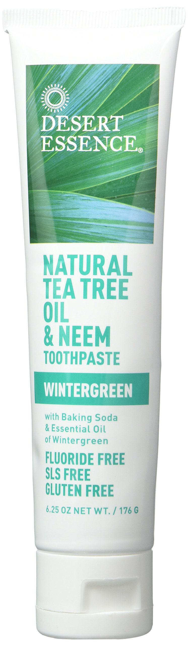 Desert Essence Tea Tree Oil Wintergreen Toothpaste 6.25 oz – package front