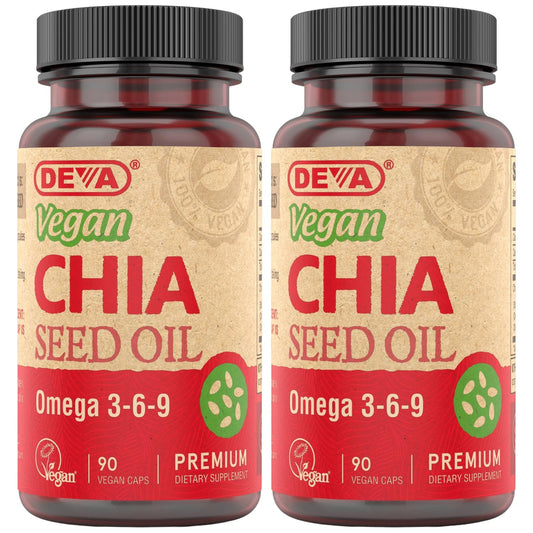 DEVA Chia Seed Oil bottle front view