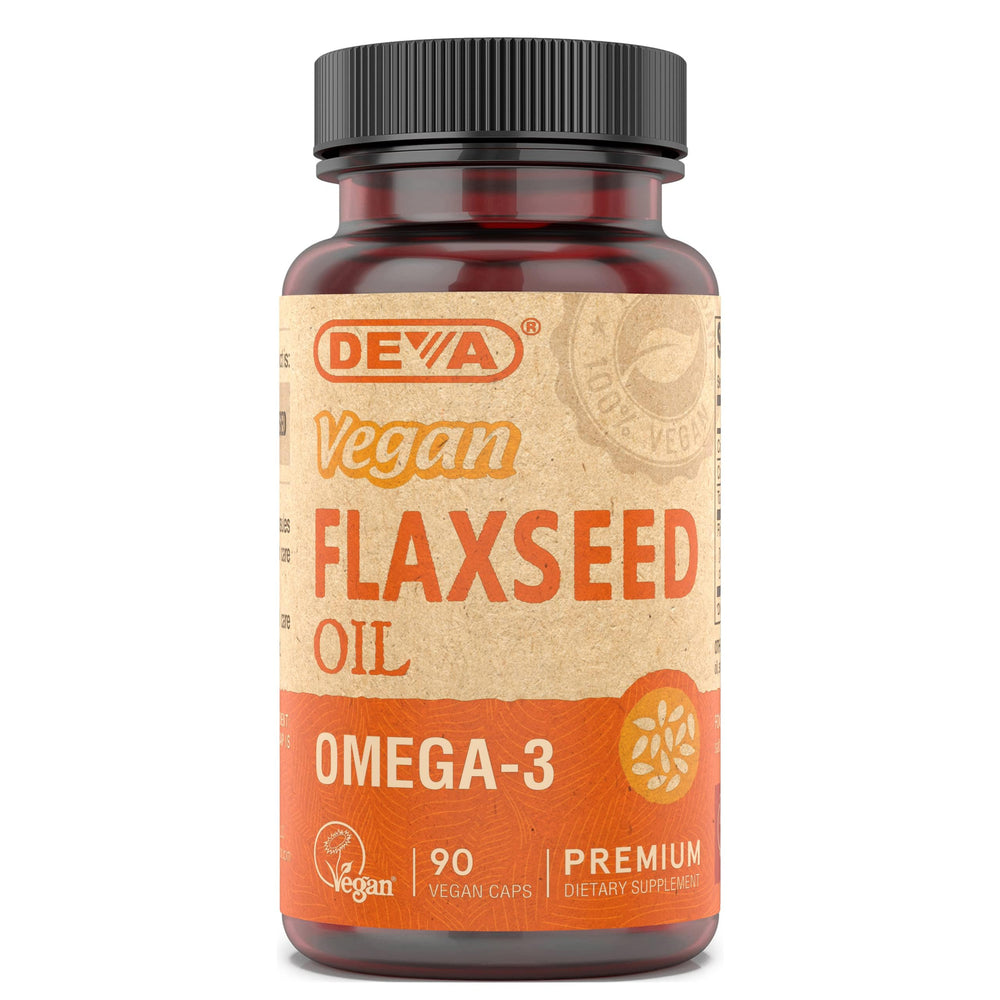 DEVA Vegan Flaxseed Oil bottle front