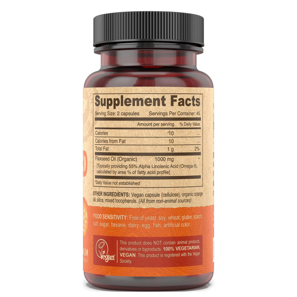 Vegan vitamins bottle with label