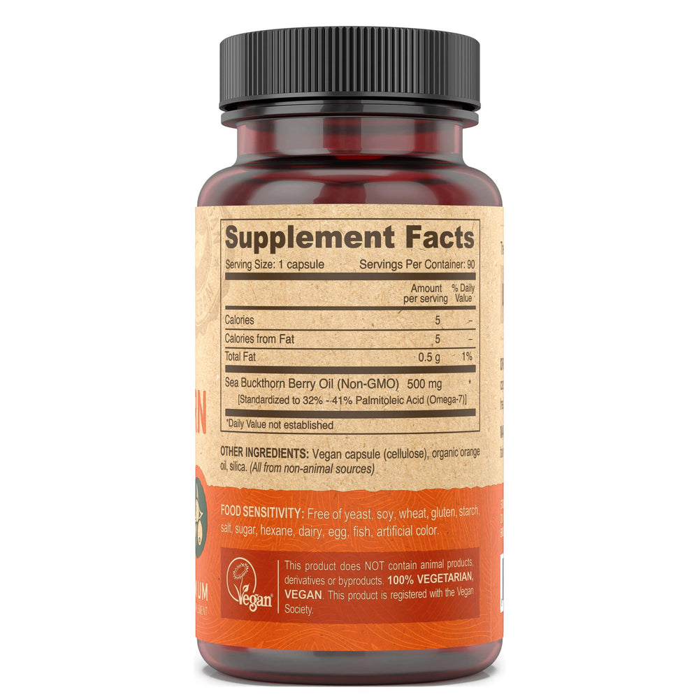 Vegan capsule bottle and packaging
