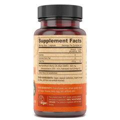 Vegan capsule bottle and packaging