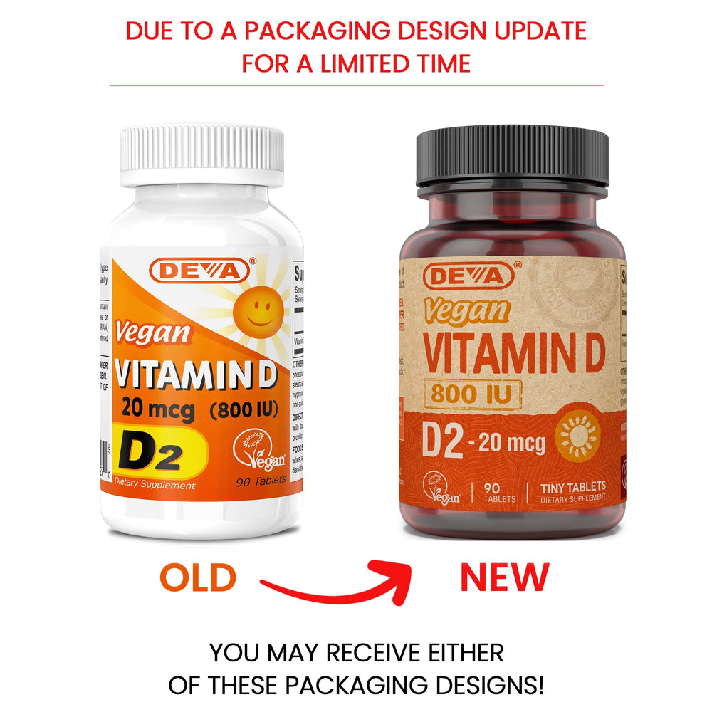 Bottle label detailing vegan, ergocalciferol 800 IU Vitamin D2