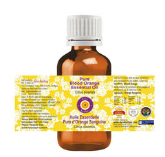 Amber glass bottle of Blood Orange Essential Oil (Citrus sinensis)