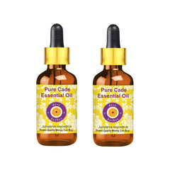 dève herbes Cade Essential Oil 50ml x 2 in amber glass bottles with droppers