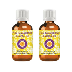 dève herbes Galangal Root Essential Oil in amber glass bottle, 5ml x 2