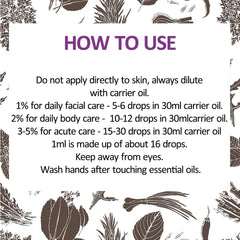 Unisex skincare essential oil suitable for all skin types