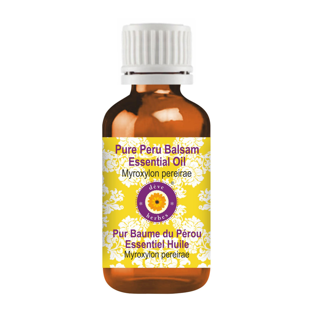 Peru Balsam essential oil bottle in amber glass (30ml)