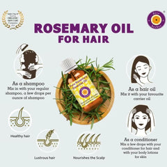 Packaging and bottle of Deve Herbes Rosemary essential oil