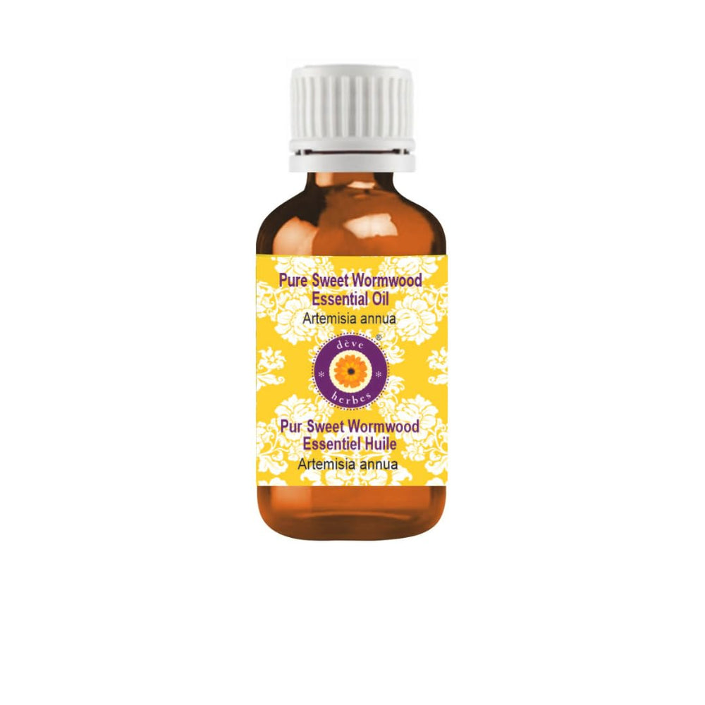 Sweet Wormwood Essential Oil in a 30ml amber glass bottle