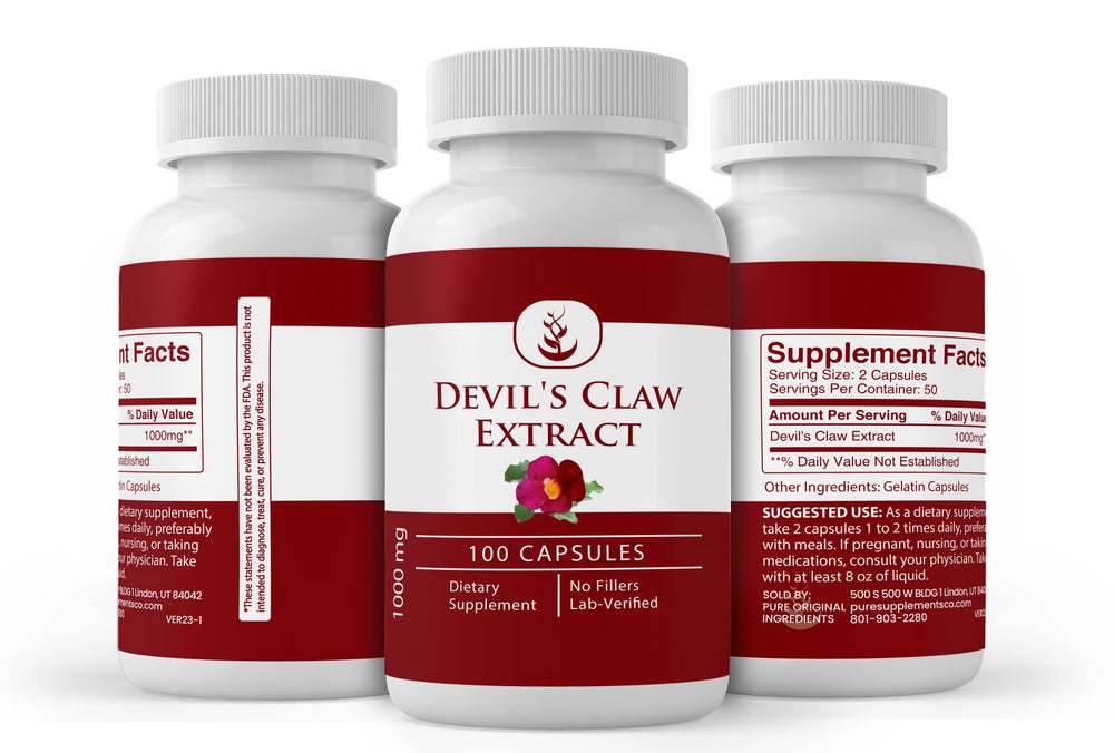 Close-up of Devil's Claw Extract ingredients