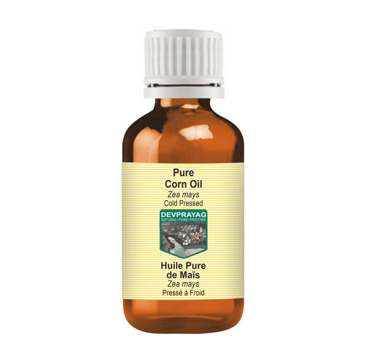 DEVPRAYAG corn oil bottle in amber glass preserves potency for skin care