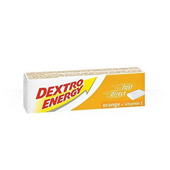 Orange-flavored Dextro Energy glucose tablets in 47g x 6 packs