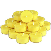 Deybby lemon scented soy wax tealight candles — 24-pack