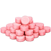 DEYBBY rose-scented soy tealight candles bulk 36-pack, 4-hour burn