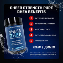 Muscle growth concept with DHEA 100mg