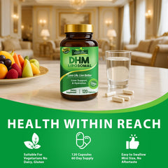 Third-party purity testing certificate next to DHM bottle