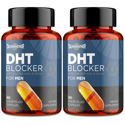 DHT Blocker for Men bottle with Saw Palmetto and Biotin