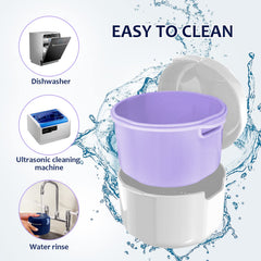 Compact denture cleaning kit for home and travel