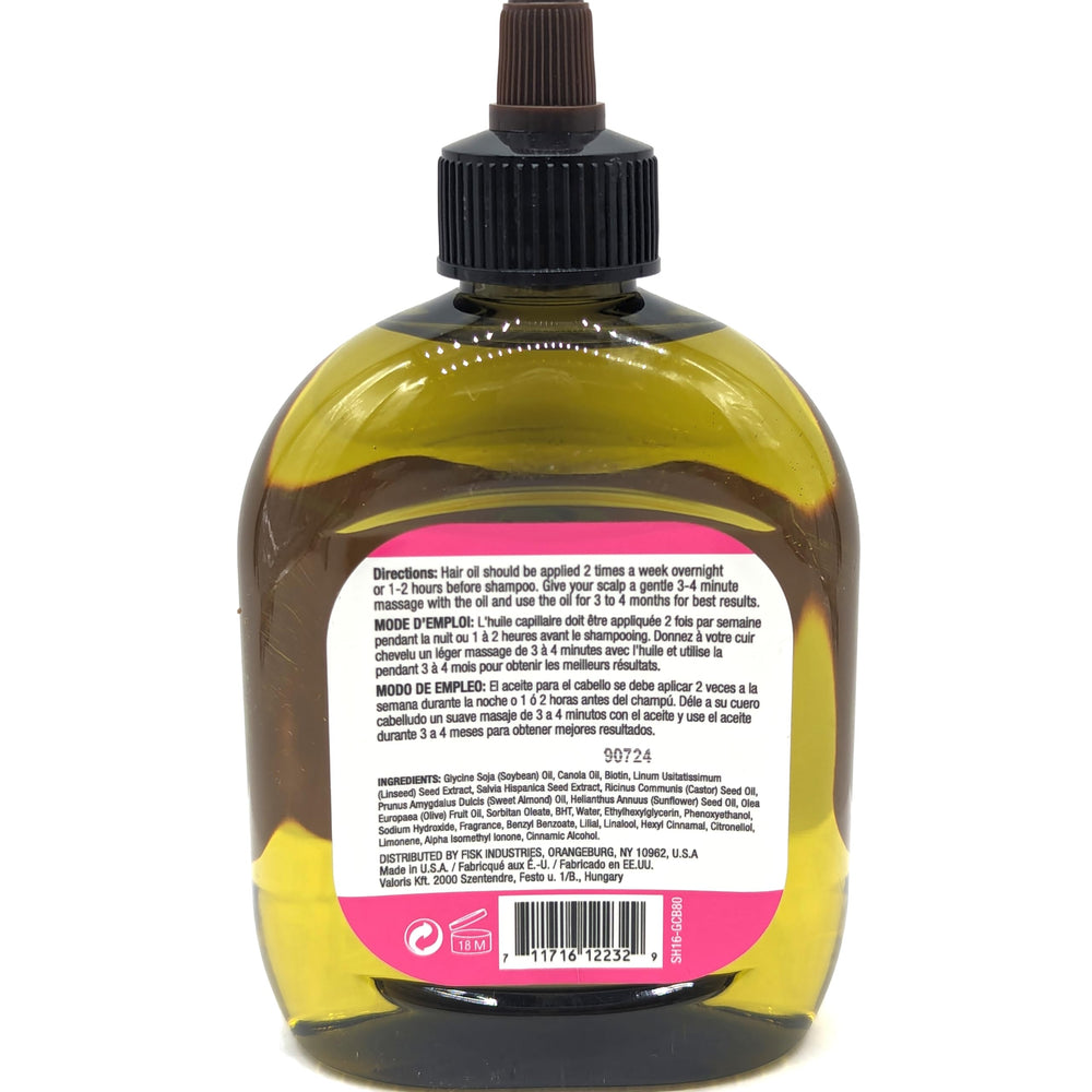 Precise application with the Difeel Biotin Growth & Curl Oil dropper.