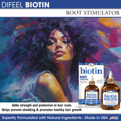 Difeel Biotin Root Stimulator hair with natural shine