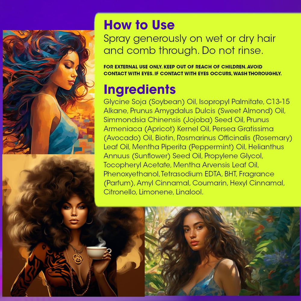 Difeel detangling ease helps reduce knots and tangles