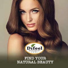 Difeel Hydrate Hair Oil close-up with olive oil blend for smoothing.