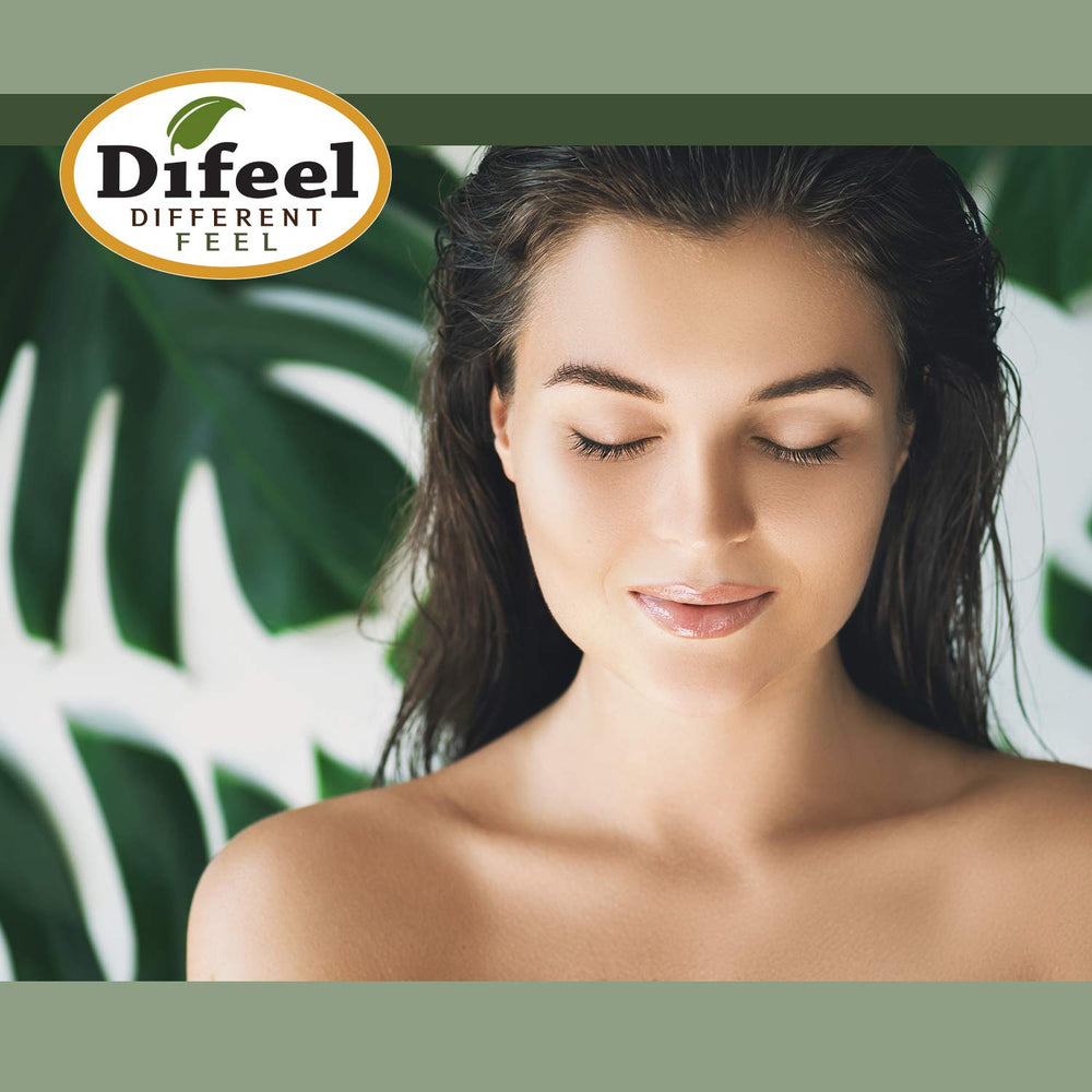 Difeel Hydrate Hair Oil smooths dry ends after application.