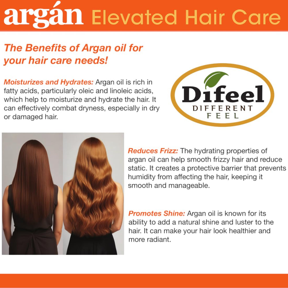 Difeel Premium Argan Hair Oil delivering satin-like finish on strands